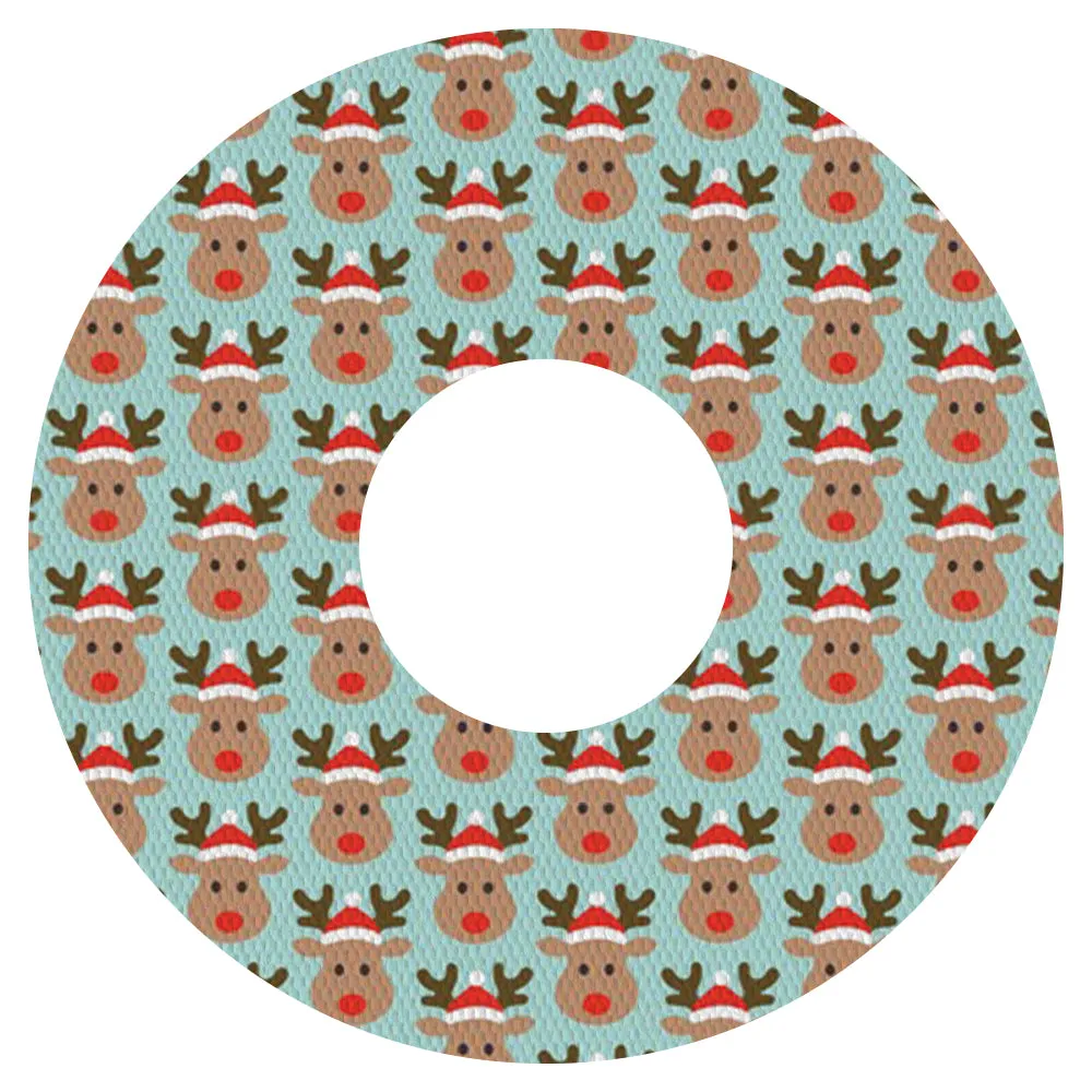 Christmas rudolph adhesive patches - all devices.