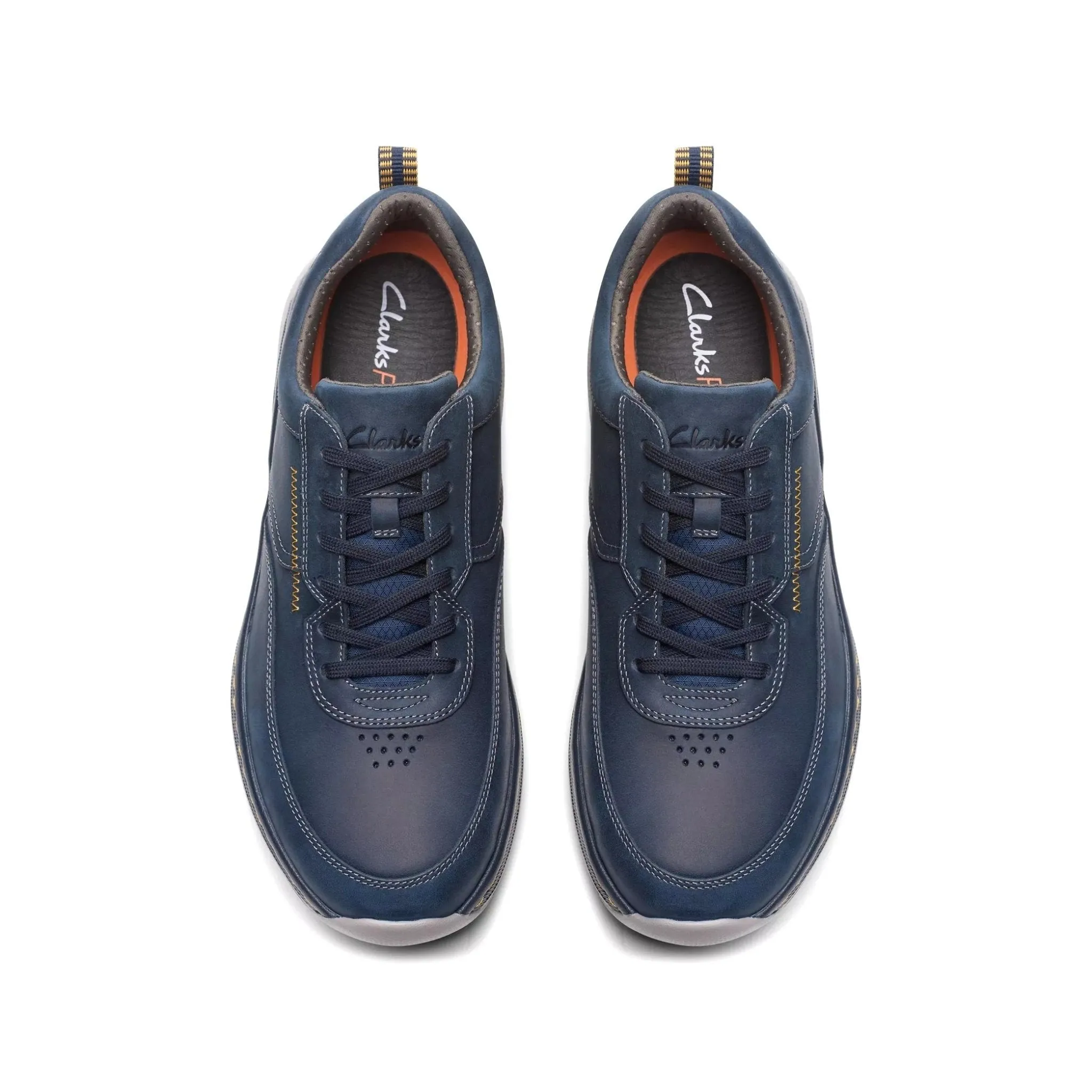 'ClarksPro Lace' men's wide fit (H) sneaker - Blue