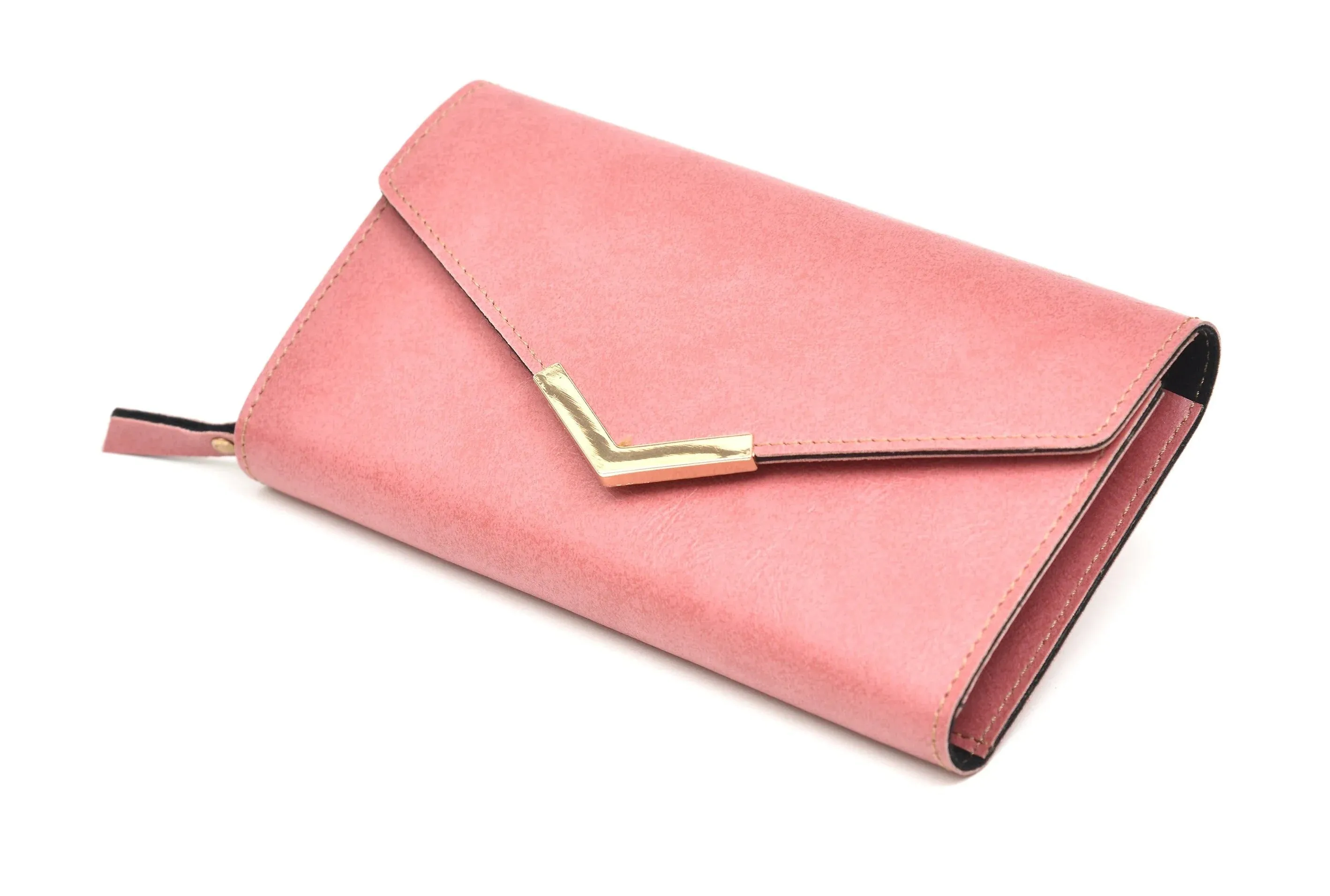 Classy Leather Customised Stylish Lady Wallet  (Peach)