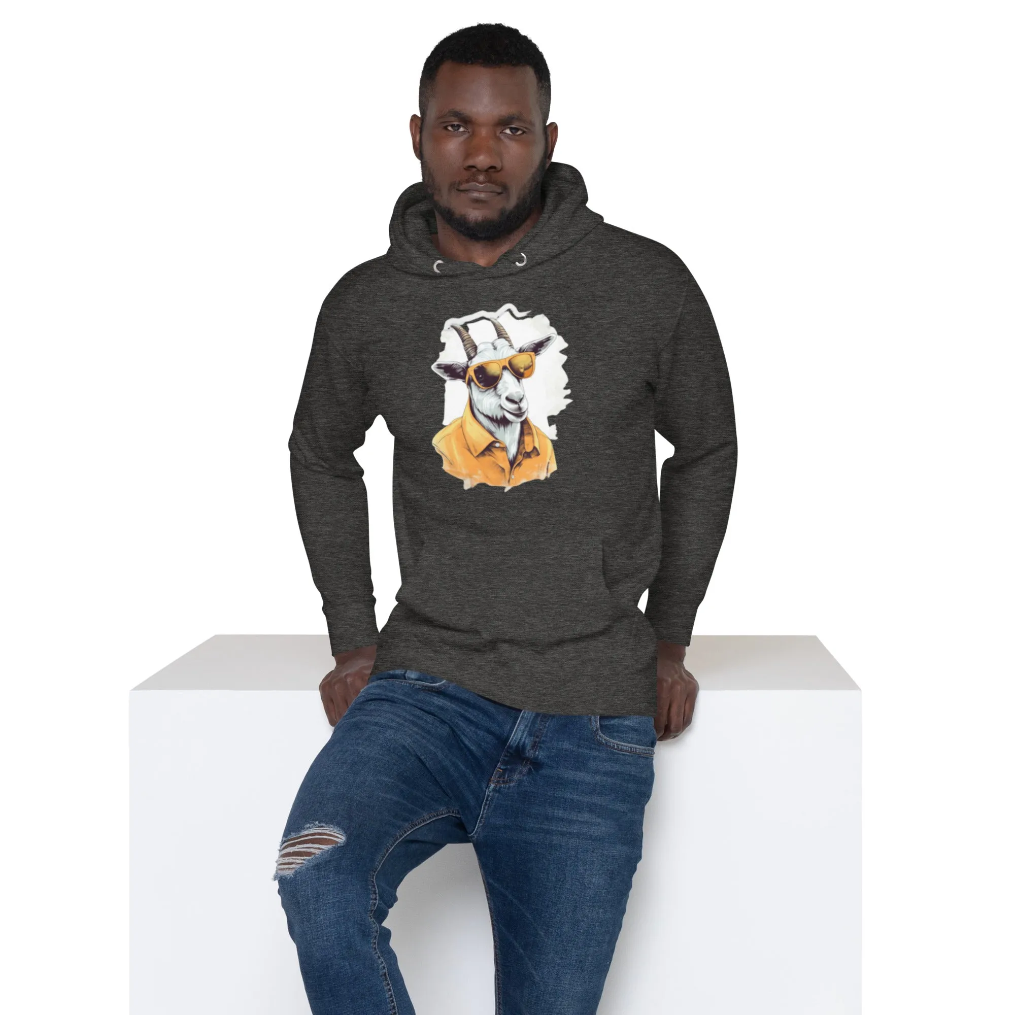 Cool Goat Sunglasses Hoodie – Bold, Fun & Stylish