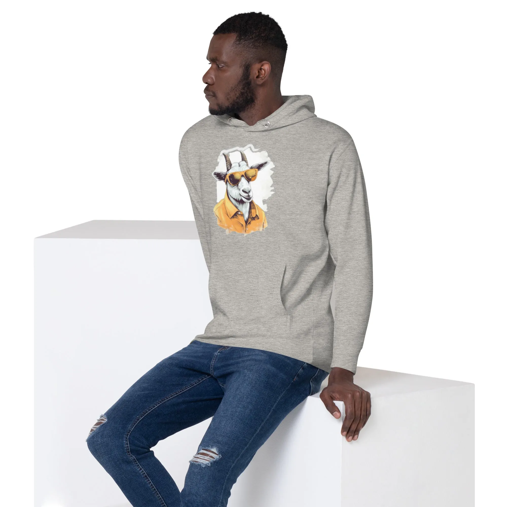 Cool Goat Sunglasses Hoodie – Bold, Fun & Stylish