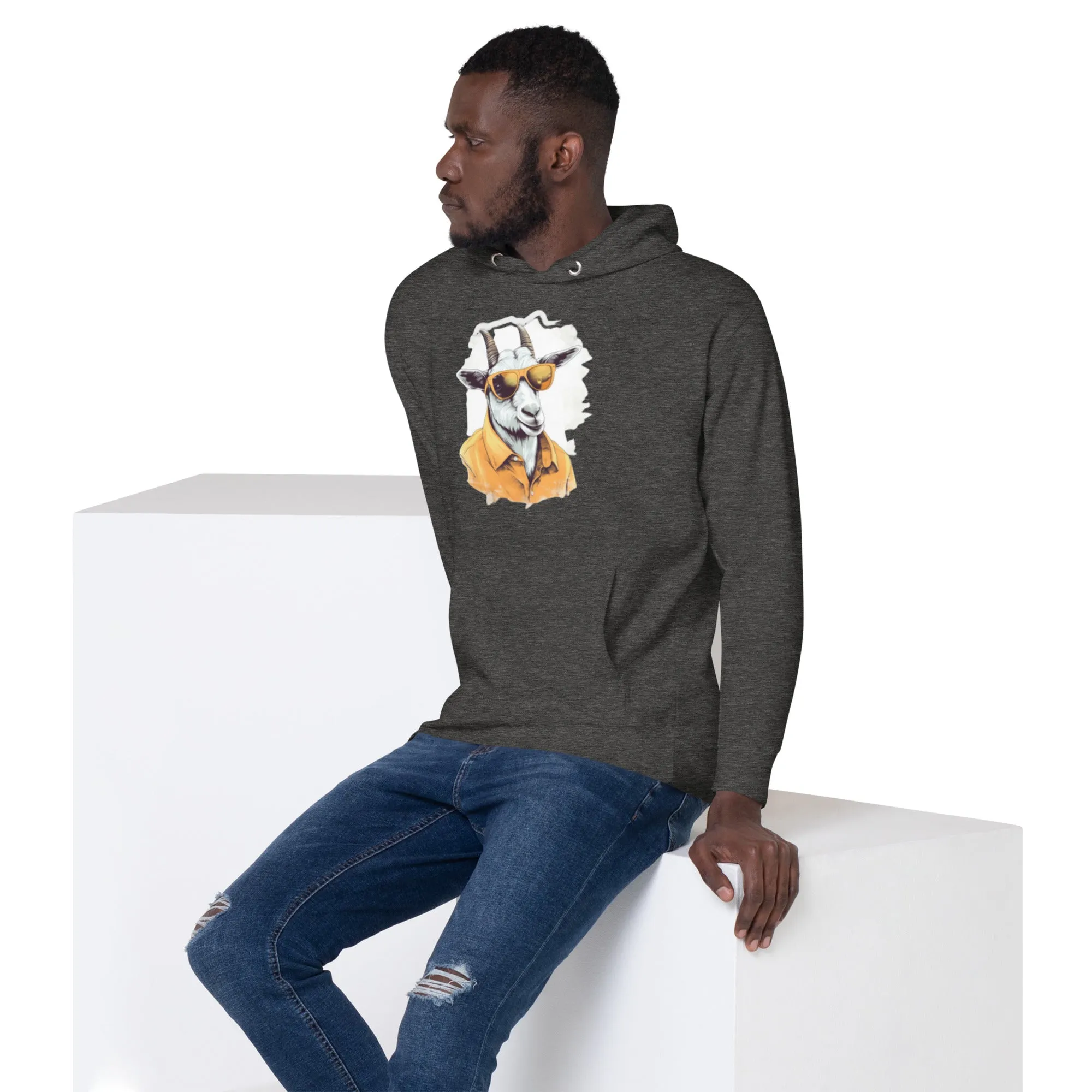 Cool Goat Sunglasses Hoodie – Bold, Fun & Stylish