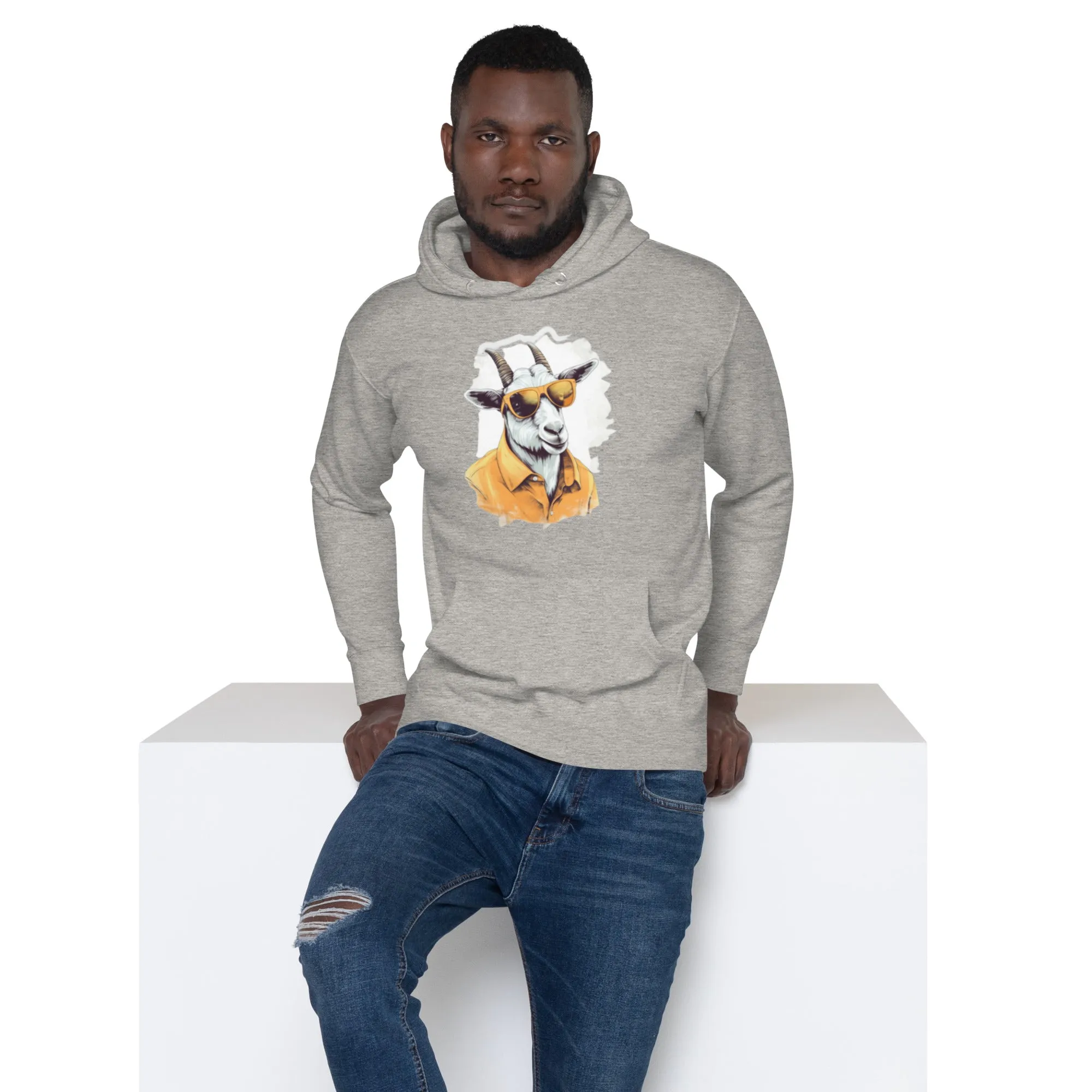 Cool Goat Sunglasses Hoodie – Bold, Fun & Stylish