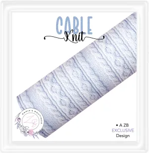 ⋅ Cozy Cable Knits ⋅ Premium Exclusive Vegan Faux Leather
