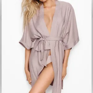 DREAM ANGELS SATIN JACQUARD DUSTER ROBE XS/Small