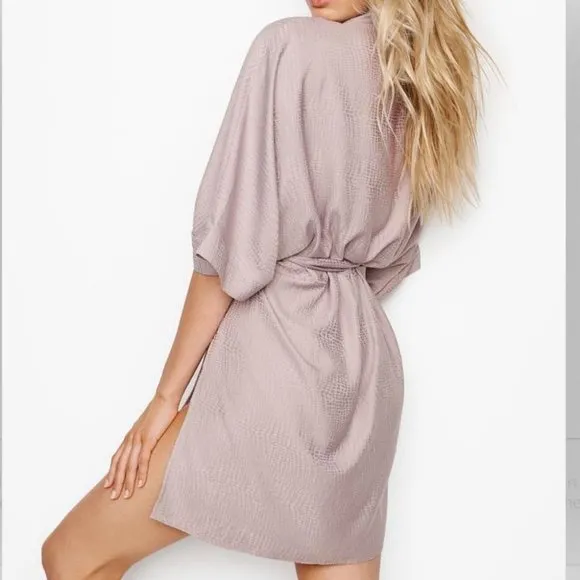 DREAM ANGELS SATIN JACQUARD DUSTER ROBE XS/Small