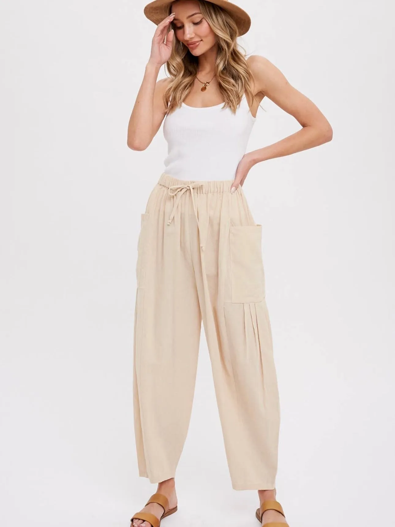 Easy Go Pants: Beige