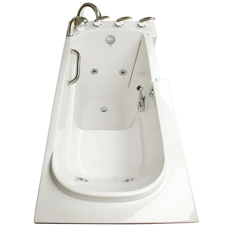 Ella's Bubbles 265303 Narrow 26-in Wide Hydro Massage Walk In Bath