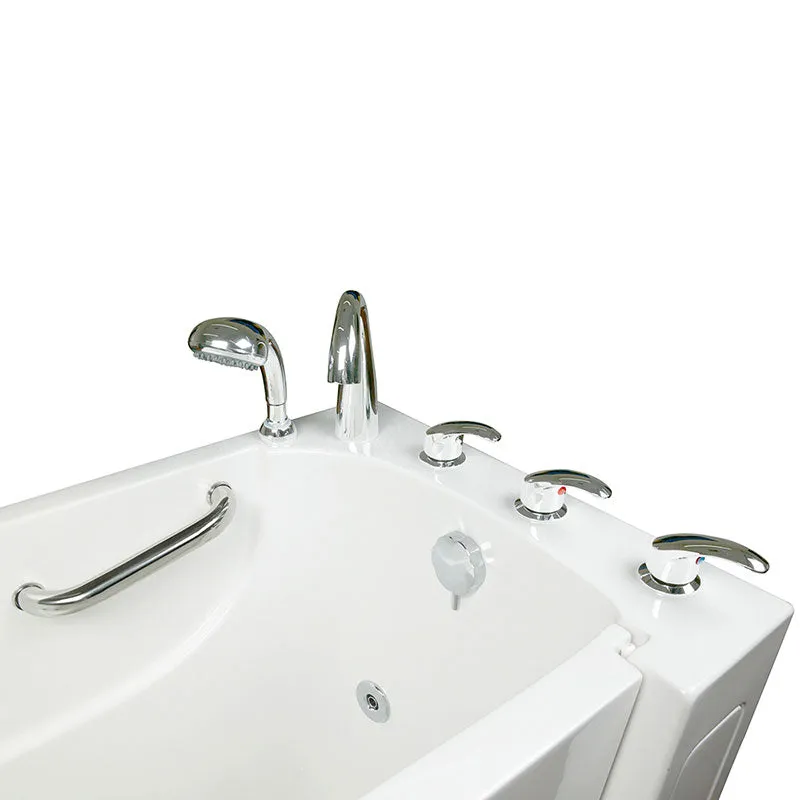 Ella's Bubbles 265304 Narrow 26-in Wide Air & Hydro Massage Walk In Bath