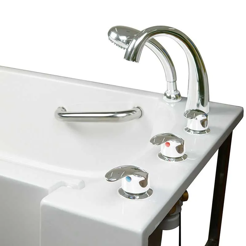 Ella's Bubbles 265304 Narrow 26-in Wide Air & Hydro Massage Walk In Bath