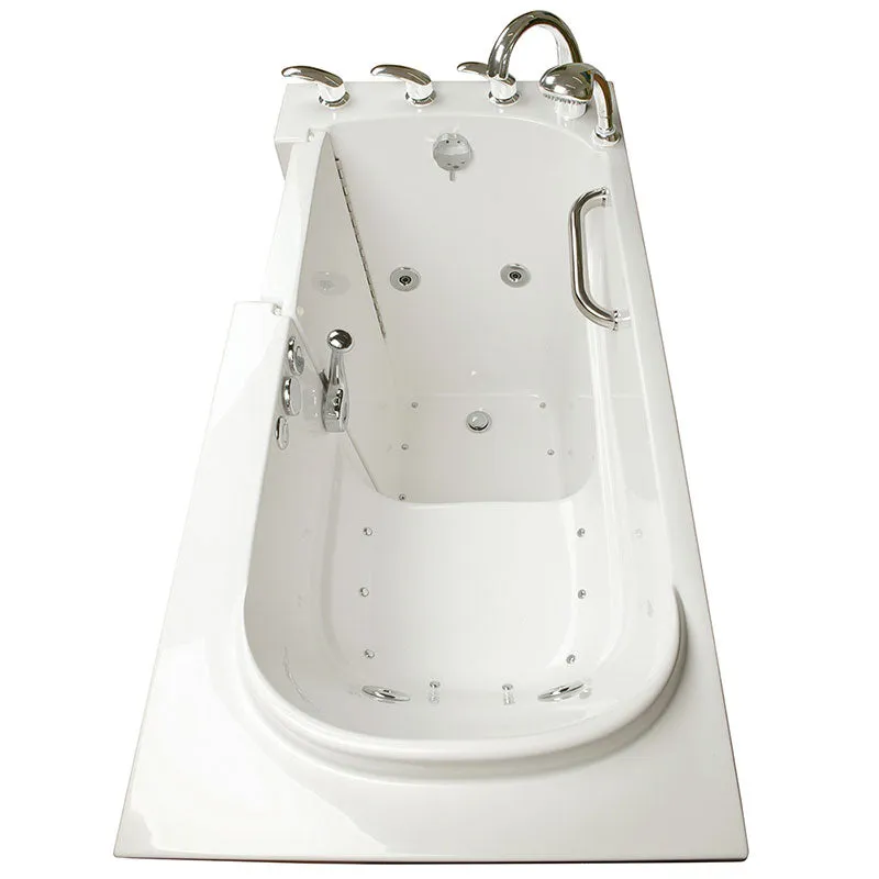 Ella's Bubbles 265304 Narrow 26-in Wide Air & Hydro Massage Walk In Bath