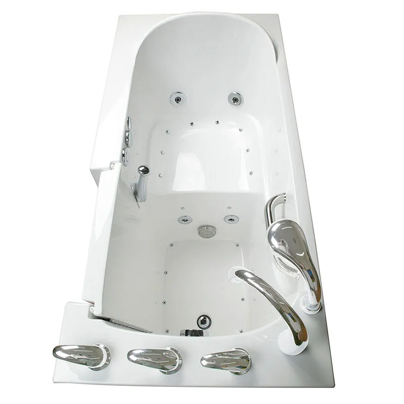 Ella's Bubbles 265304 Narrow 26-in Wide Air & Hydro Massage Walk In Bath