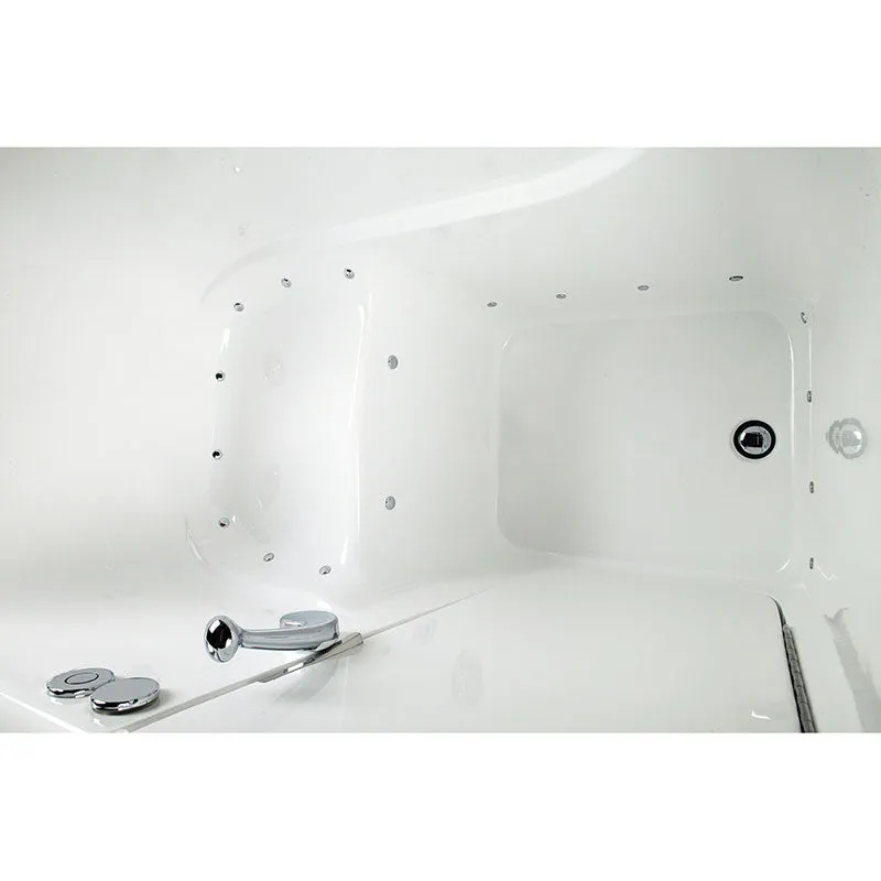 Ella's Bubbles 305212 Low 3.5-in Threshold Air Massage Walk In Bath