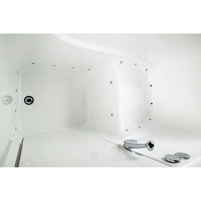Ella's Bubbles 305212 Low 3.5-in Threshold Air Massage Walk In Bath