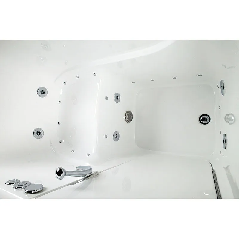 Ella's Bubbles 305214 Low 3.5-in Threshold Air & Hydro Massage Walk In Bath