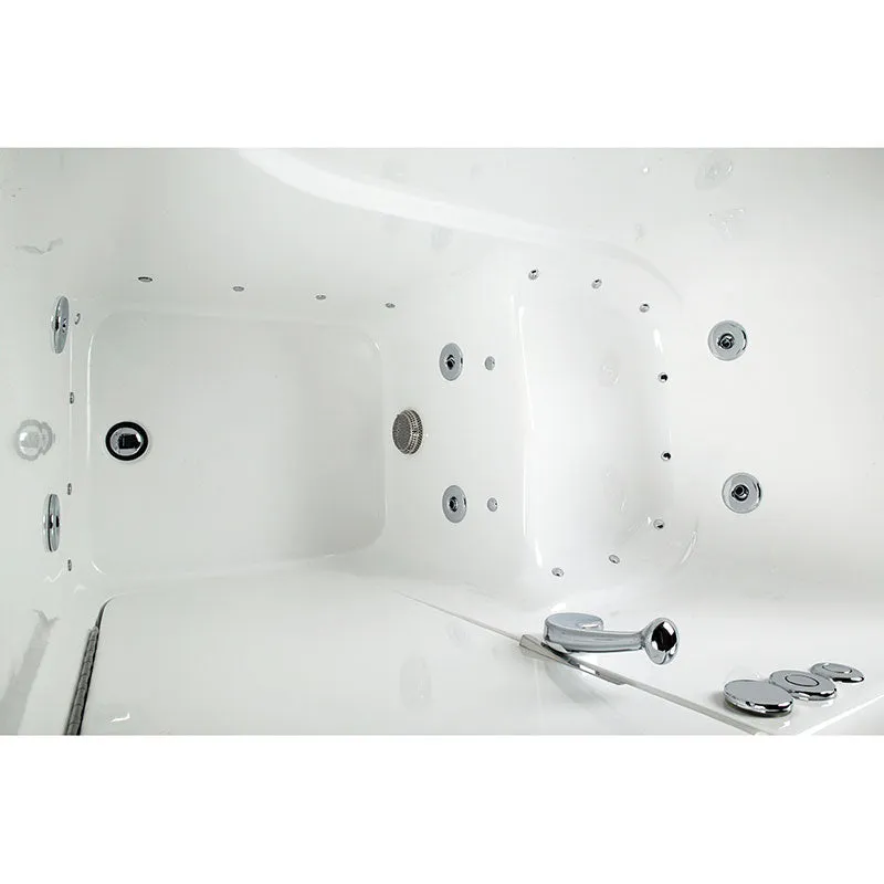 Ella's Bubbles 305214 Low 3.5-in Threshold Air & Hydro Massage Walk In Bath