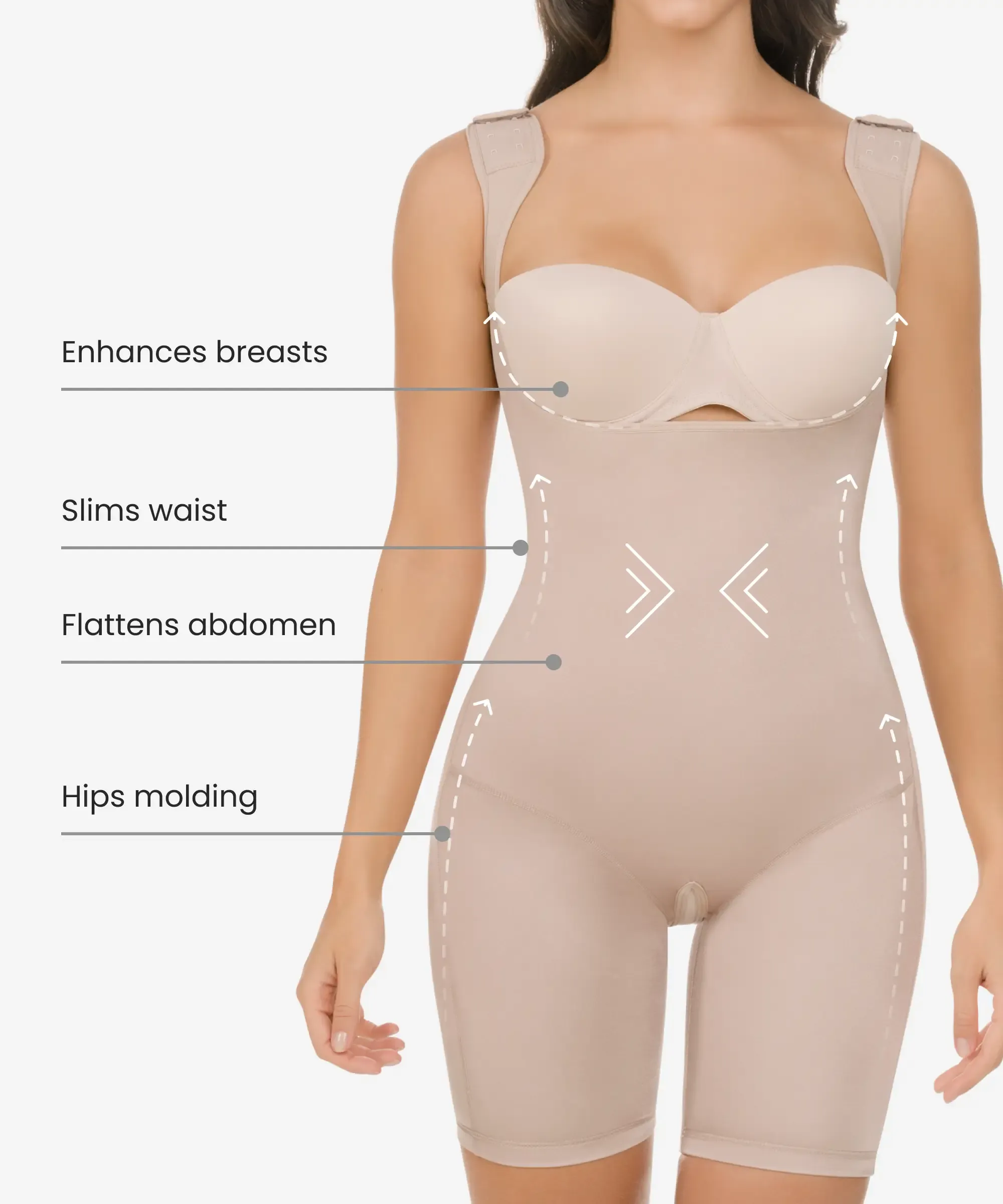 Extra support ultra flex slimming bodysuit - Style 609