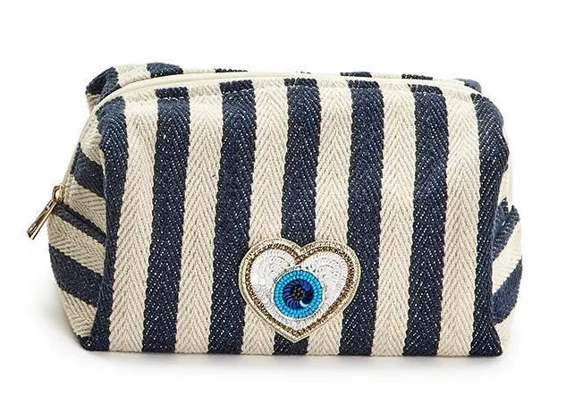 Eye on You Striped Woven Bag