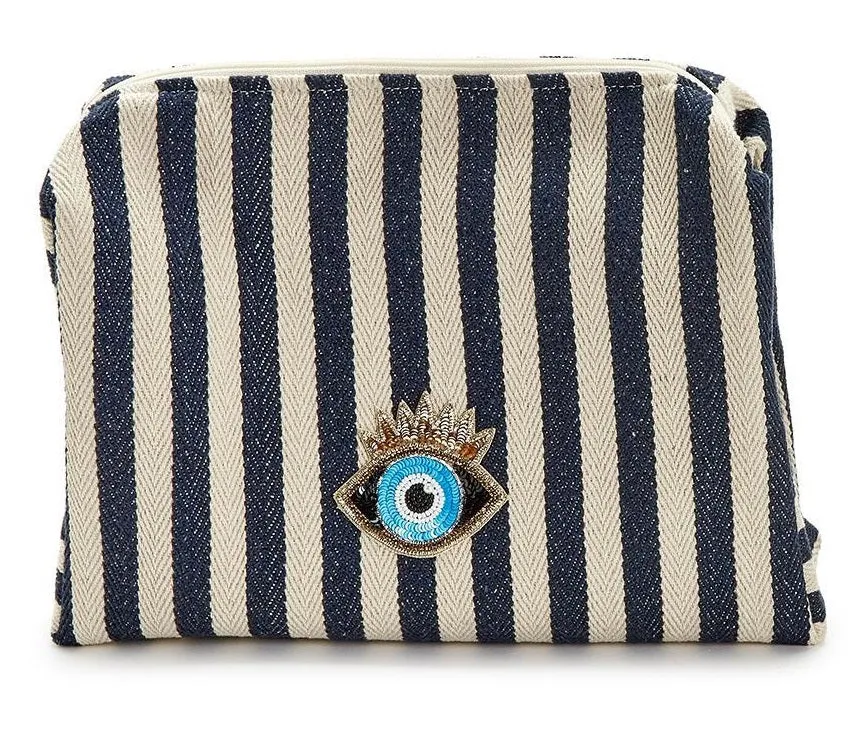 Eye on You Striped Woven Bag