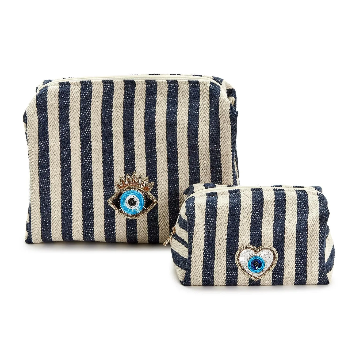 Eye on You Striped Woven Bag