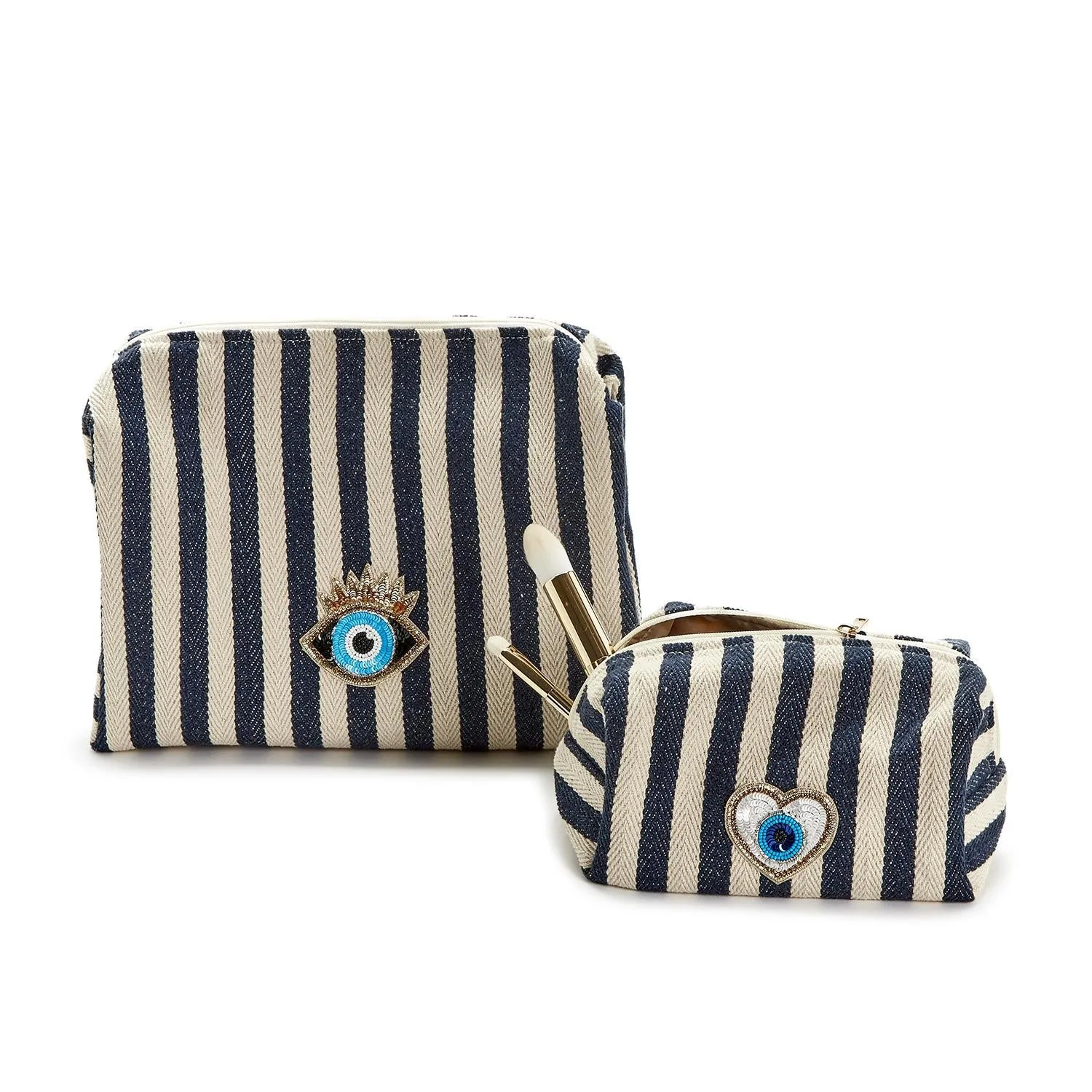 Eye on You Striped Woven Bag
