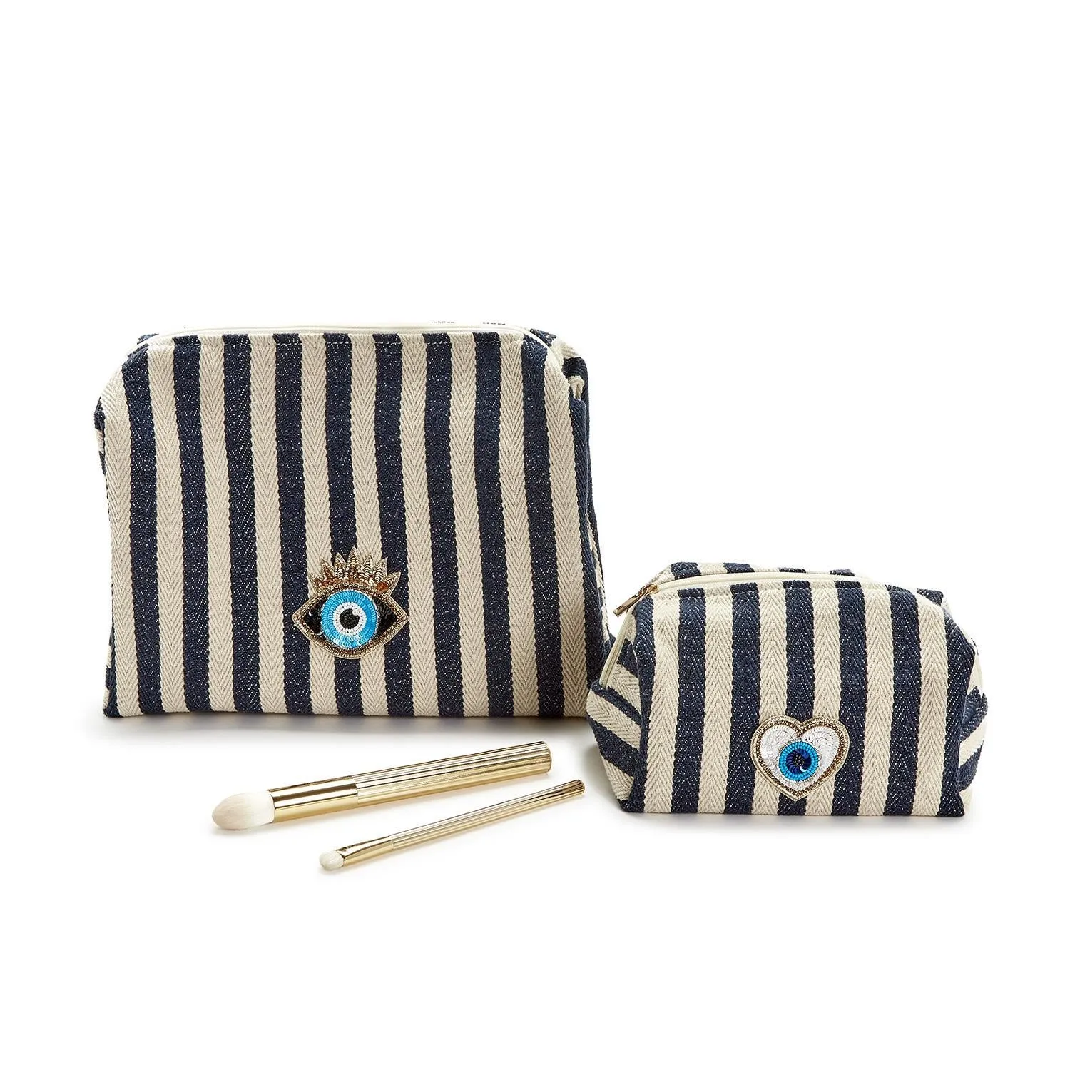 Eye on You Striped Woven Bag