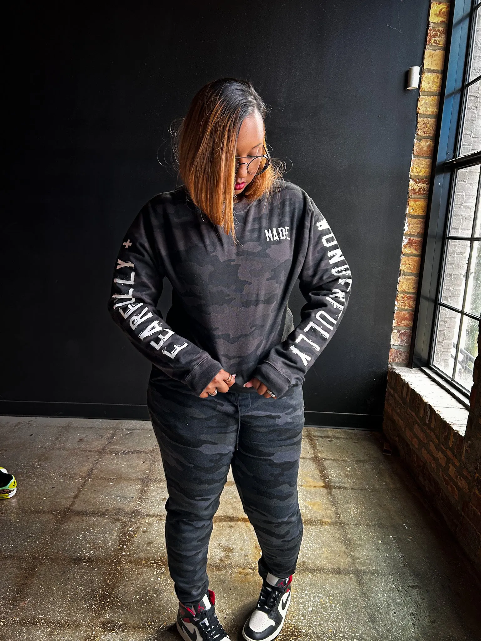 Fearfully   Wonderfully Made Adult Drop Shoulder Sweatshirt