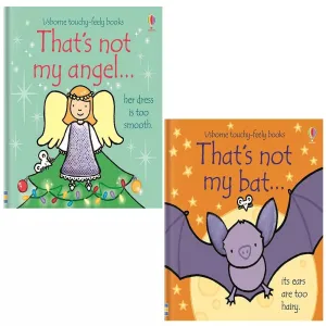 Fiona Watt, Rachel Wells Collection 2 Books Set That's not my angel..., my bat
