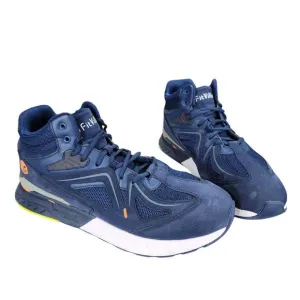 FitVille Marca High Top Sneaker 15W Men Blue  Hiking Recovery Power Rebound Core