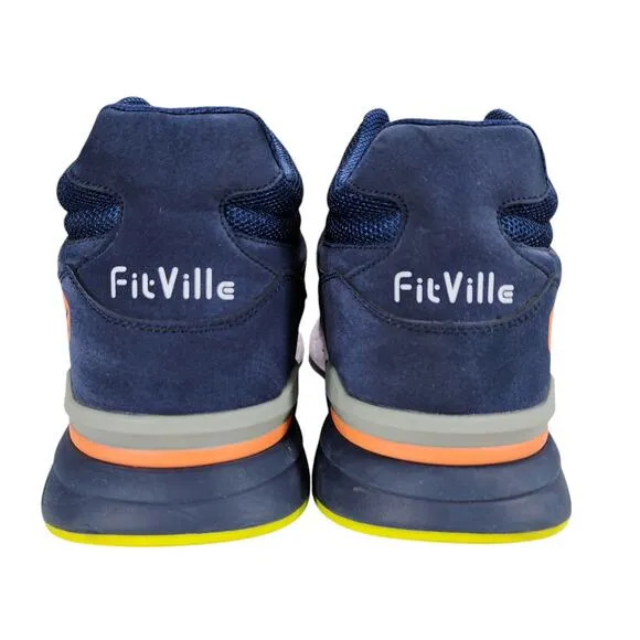 FitVille Marca High Top Sneaker 15W Men Blue  Hiking Recovery Power Rebound Core