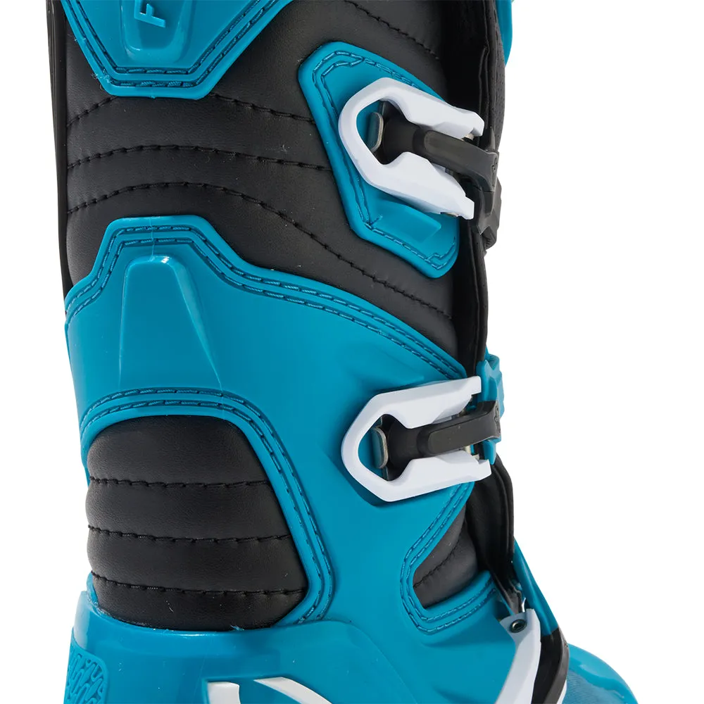 FOX YOUTH COMP BOOTS [BLUE/YELLOW]