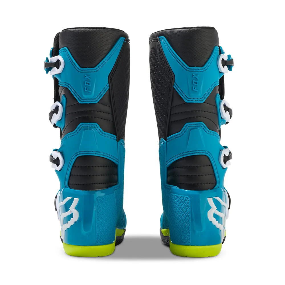 FOX YOUTH COMP BOOTS [BLUE/YELLOW]