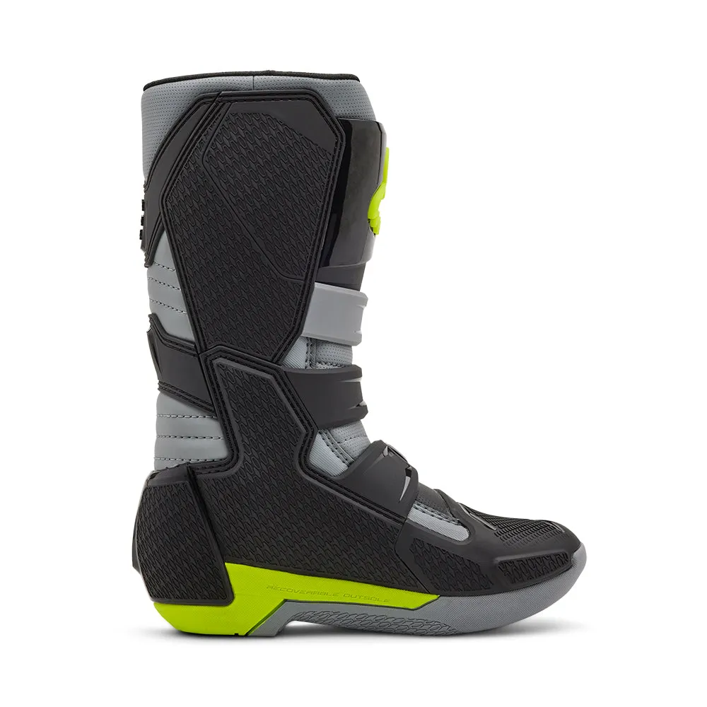 FOX YOUTH COMP BOOTS [GREY/YELLOW]