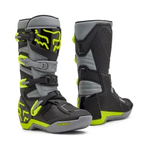FOX YOUTH COMP BOOTS [GREY/YELLOW]