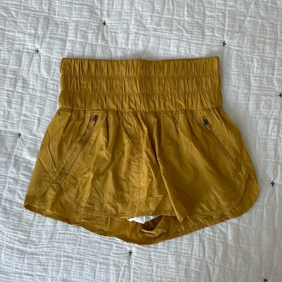 FP Movement by Free People The Noiseless Way Home Shorts in Turmeric Size S NWOT