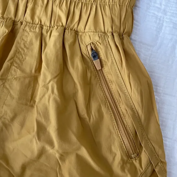 FP Movement by Free People The Noiseless Way Home Shorts in Turmeric Size S NWOT