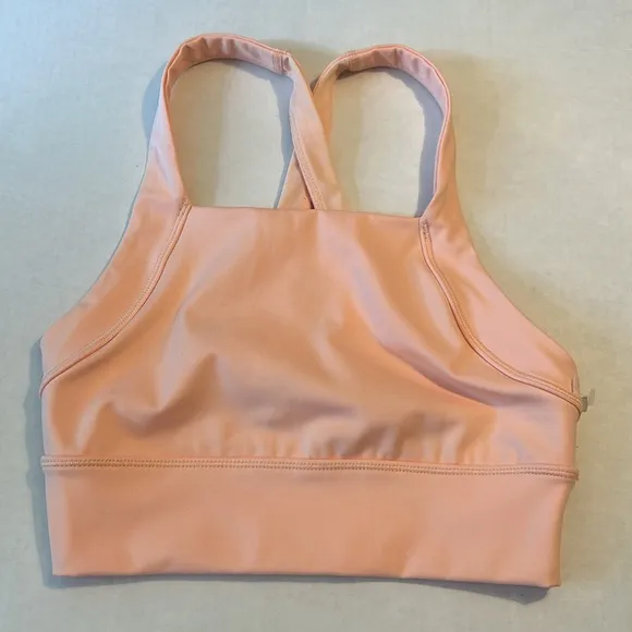 FP Movement XSmall Set In Your Corner Bra peach AND Way Home Shorts red earth