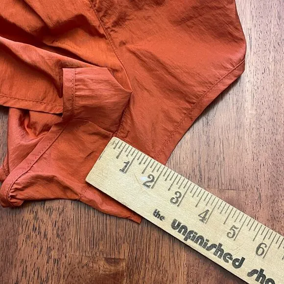 Free People FP Movement The Way Home Shorts Wide Waist Red Earth Rust Orange L