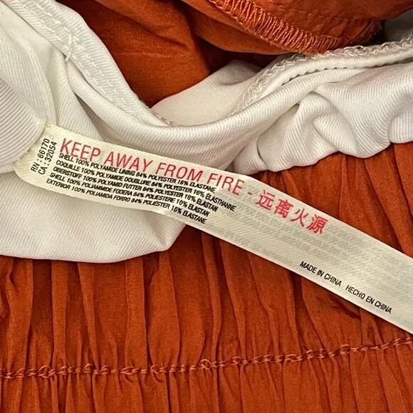Free People FP Movement The Way Home Shorts Wide Waist Red Earth Rust Orange L