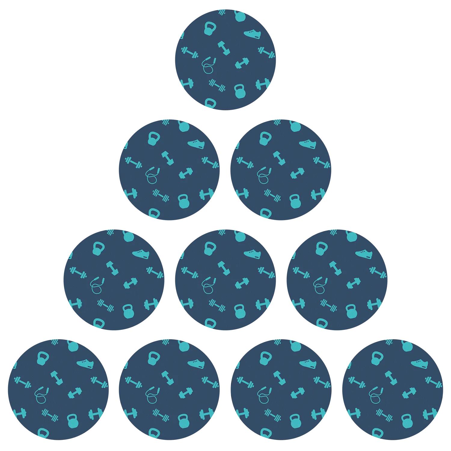 Freestyle Libre Dumbbell Pattern Design Patches