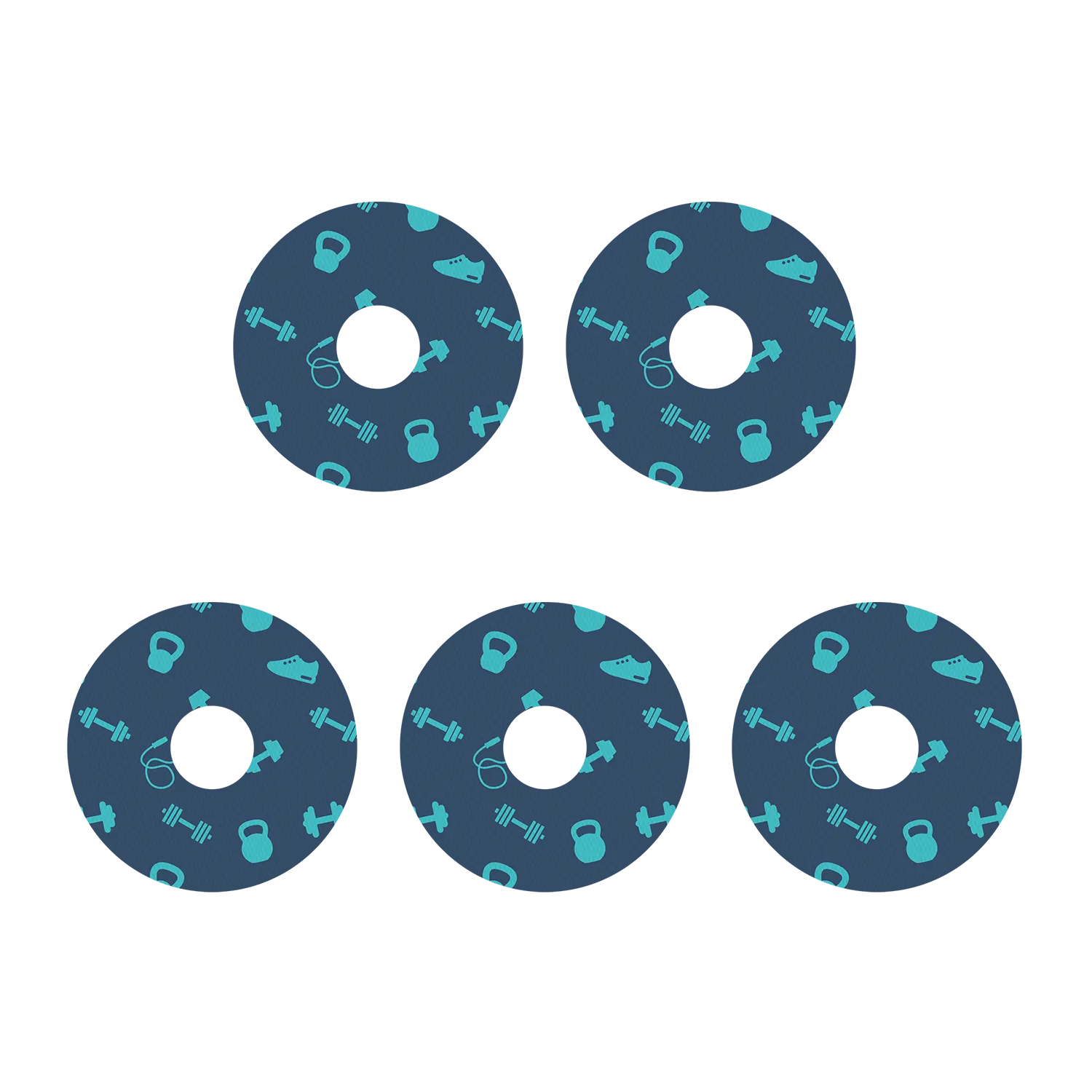 Freestyle Libre Dumbbell Pattern Design Patches