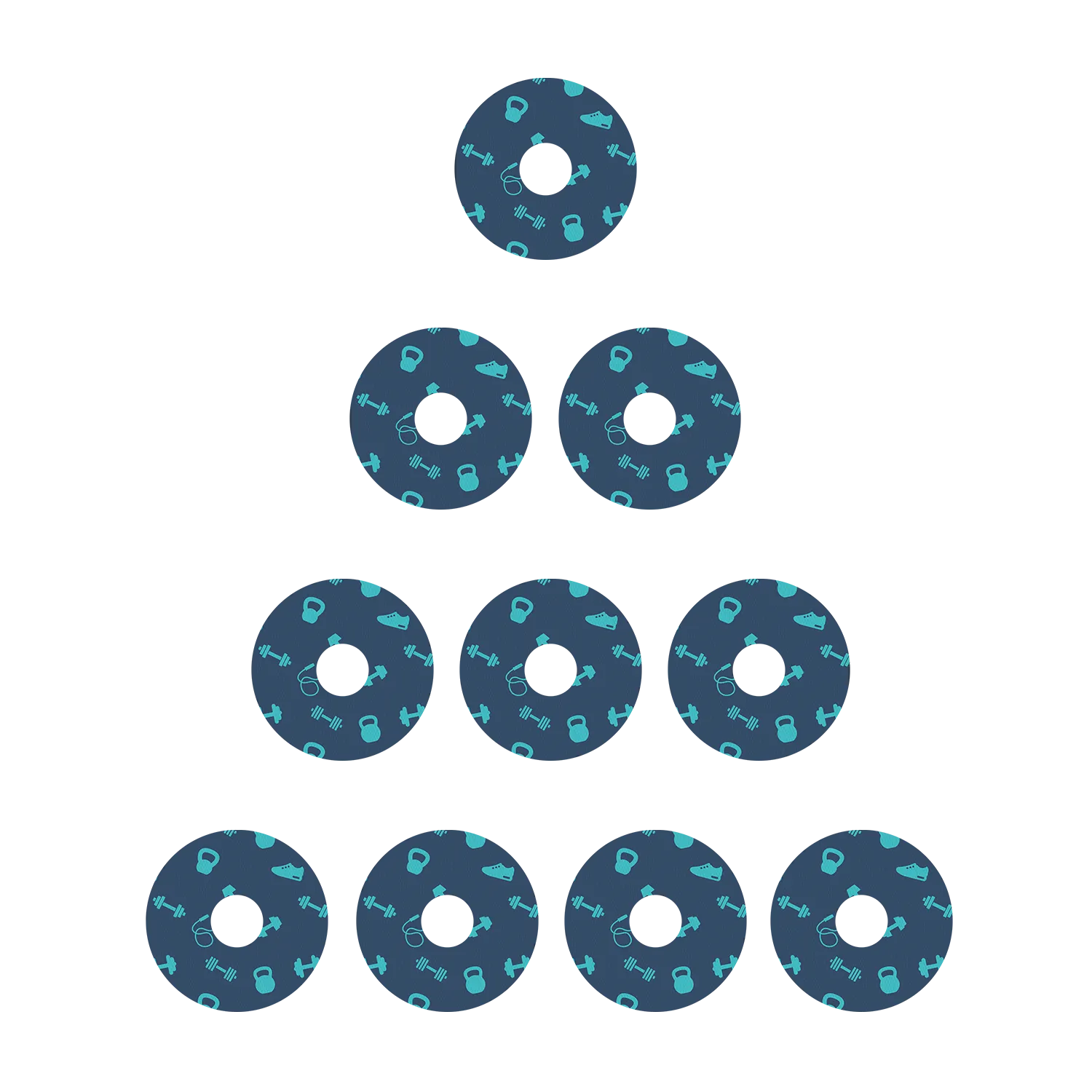 Freestyle Libre Dumbbell Pattern Design Patches