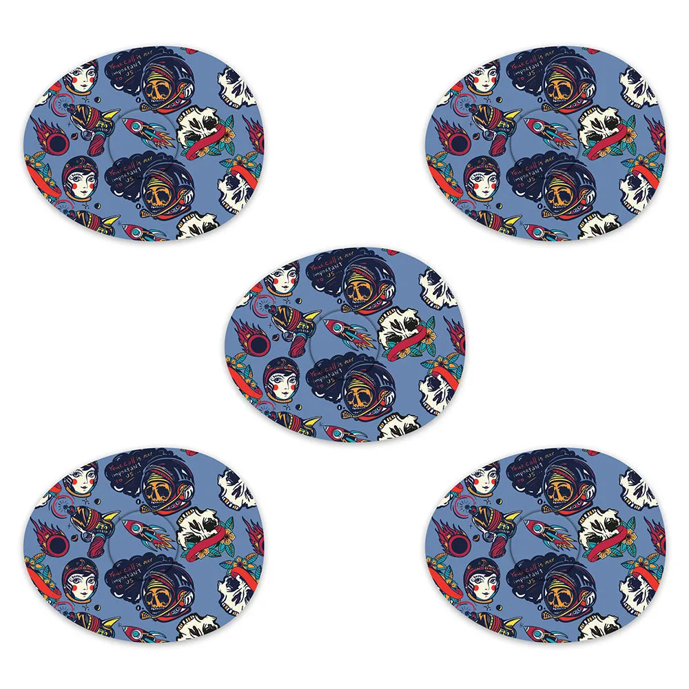 Freestyle Libre Space Retro Design Patches