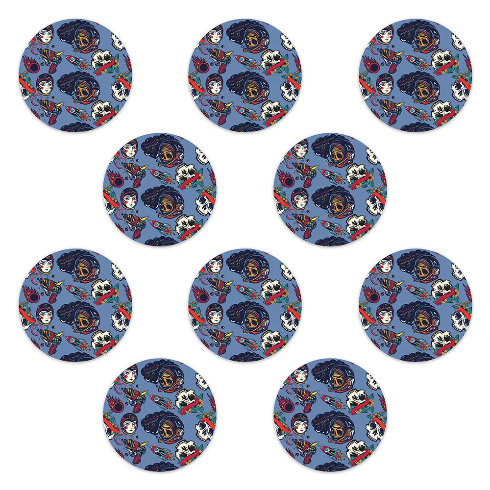 Freestyle Libre Space Retro Design Patches