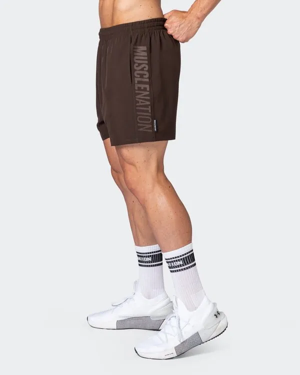 Function 4" Shorts - Cocoa