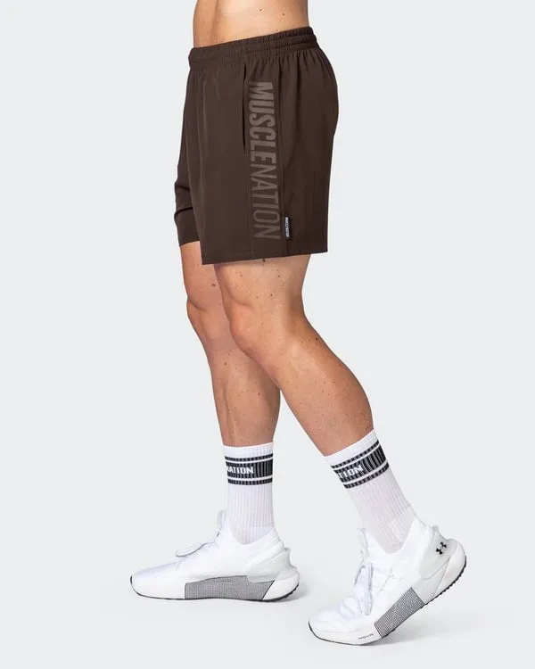 Function 4" Shorts - Cocoa