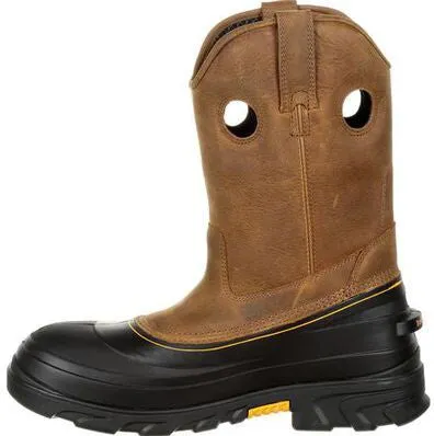 Georgia Men's Muddog 11" CT Waterproof Wellington Work Boot- Gold- GB00243
