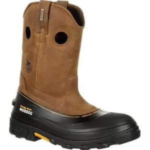 Georgia Men's Muddog 11" CT Waterproof Wellington Work Boot- Gold- GB00243
