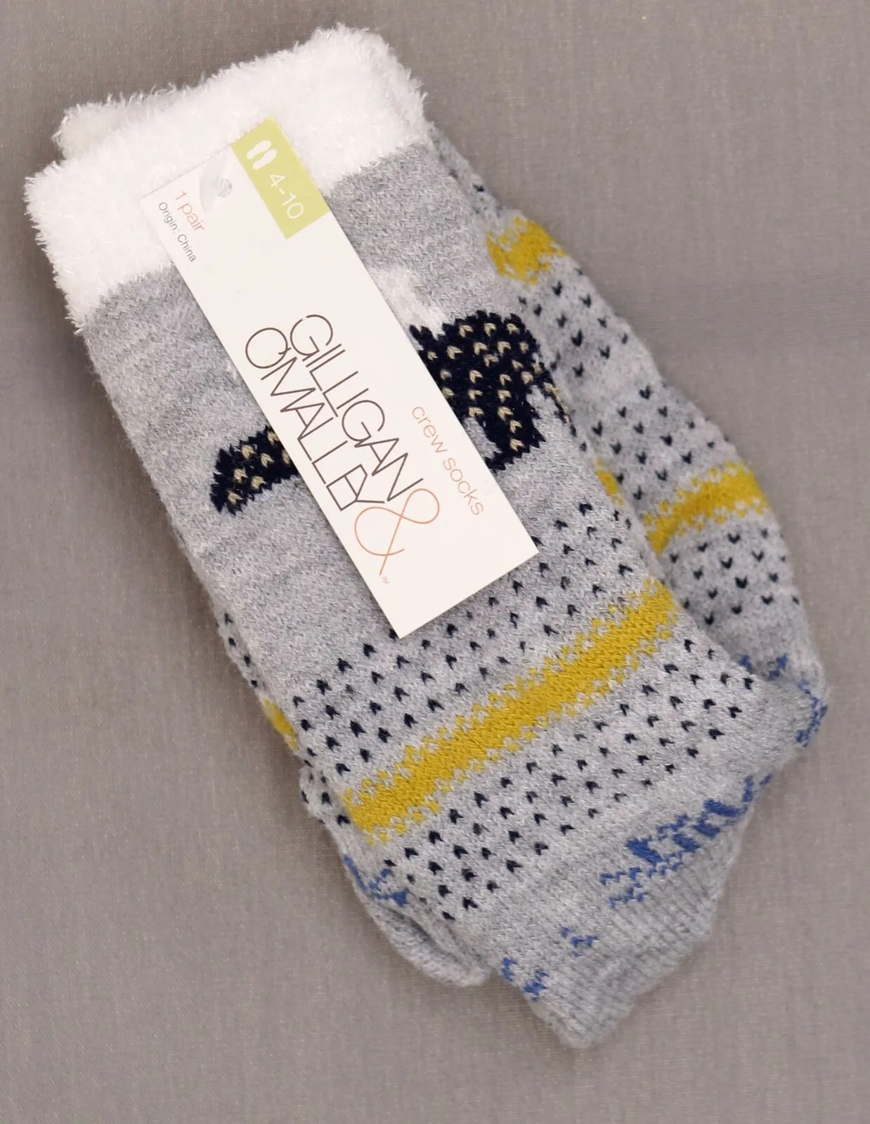 Gilligan & O'Malley Women's Double Lined Cozy Crew Socks
