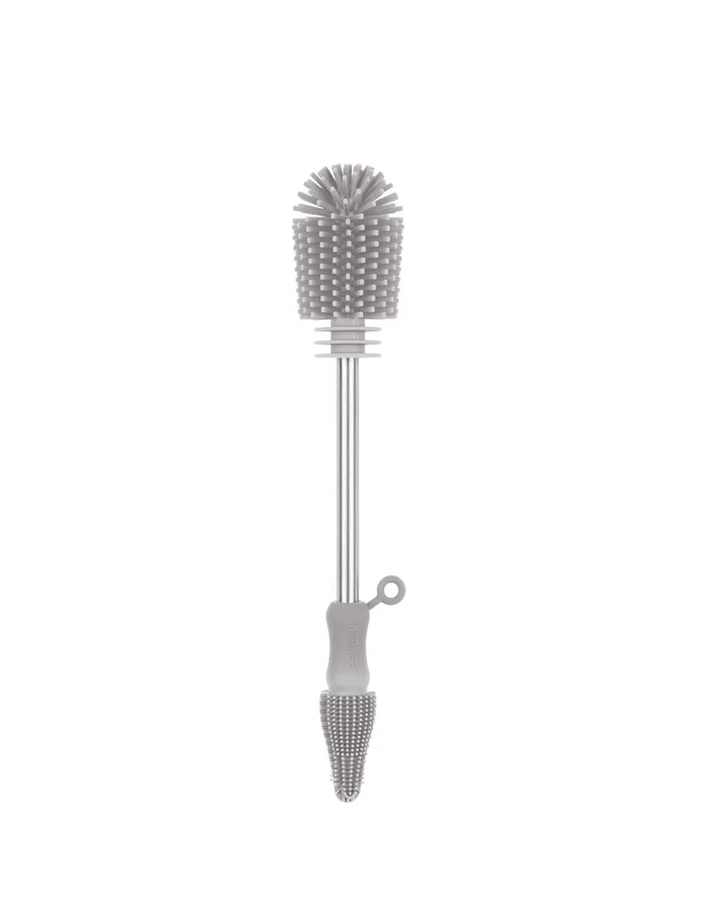 Haakaa Double-Ended Silicone Cleaning Brush - Sueva Grey (Min. of 4 PK , multiples of 4 PK)